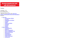 Desktop Screenshot of kontorsmaterial.info